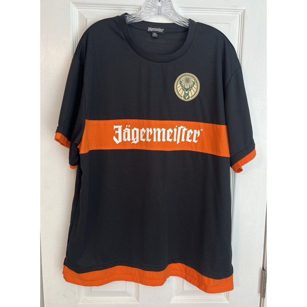 Jagermeister Promo Football Jersey Mens XL Black Orange Seit 1878 Number 56